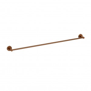 Otus Brushed Copper Slimline SS Single Towel Rail 900mm